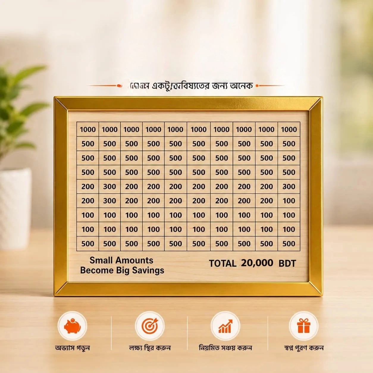 Money saving box 20000